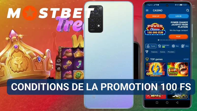 Les conditions du bonus MostBet 100 FS sont présentées dans un document promotionnel détaillé.