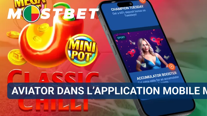 L’application mobile MostBet affiche Aviator avec les commandes de mise sur un smartphone.
