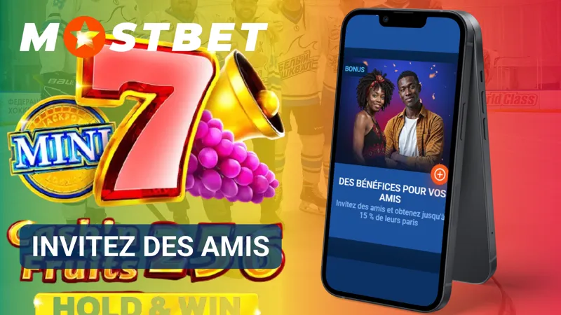 Le programme de parrainage MostBet encourage le partage d'invitations avec de nouveaux inscrits.