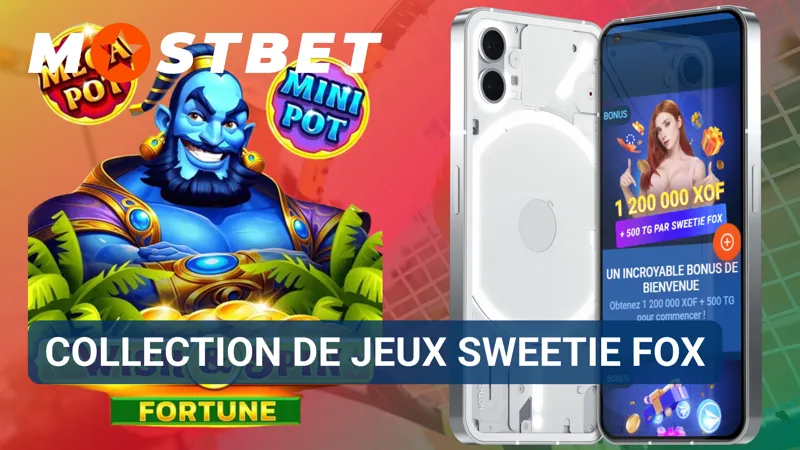 La collection Sweetie Fox regroupe plusieurs jeux accessibles dans le catalogue du casino MostBet.