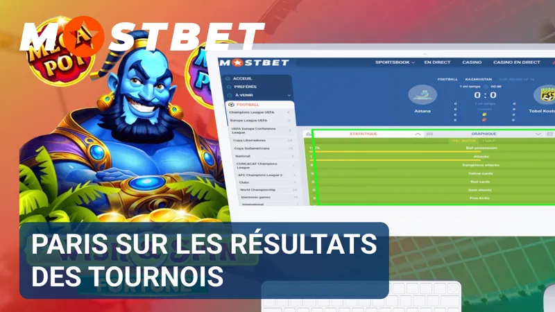 Les marchés dédiés aux résultats des tournois figurent parmi les options proposées par MostBet.