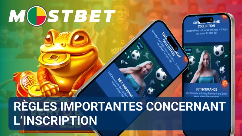 Liste des conditions d’inscription MostBet affichée sur une page d’information.