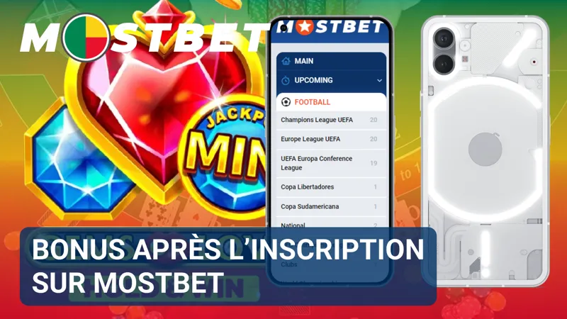 Offre de bonus de bienvenue affichée dans le compte MostBet après l’inscription.